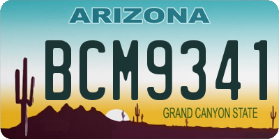 AZ license plate BCM9341