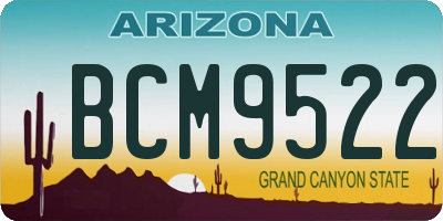 AZ license plate BCM9522