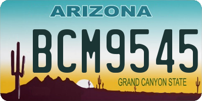 AZ license plate BCM9545