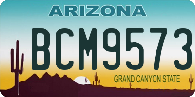 AZ license plate BCM9573