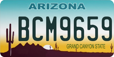 AZ license plate BCM9659