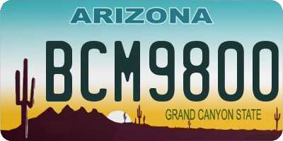 AZ license plate BCM9800