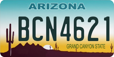 AZ license plate BCN4621