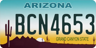 AZ license plate BCN4653