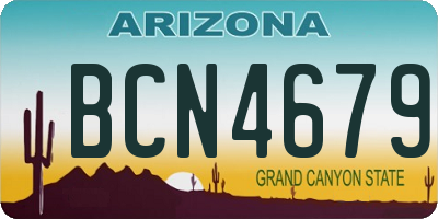 AZ license plate BCN4679