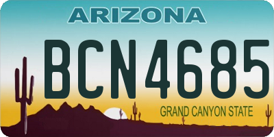 AZ license plate BCN4685