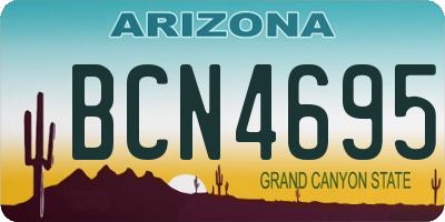 AZ license plate BCN4695