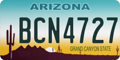 AZ license plate BCN4727