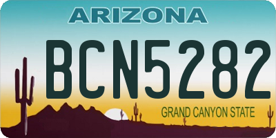 AZ license plate BCN5282