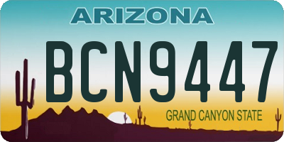 AZ license plate BCN9447