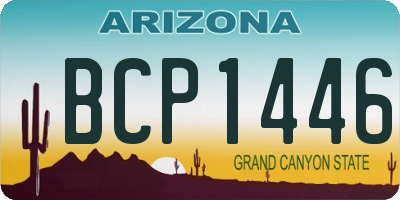 AZ license plate BCP1446