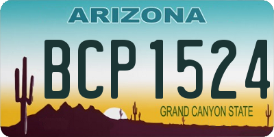 AZ license plate BCP1524