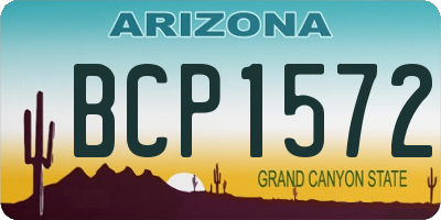 AZ license plate BCP1572