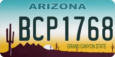 AZ license plate BCP1768