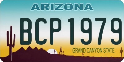 AZ license plate BCP1979