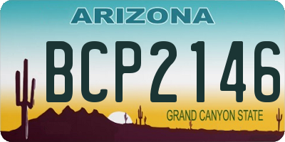 AZ license plate BCP2146