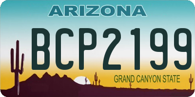 AZ license plate BCP2199