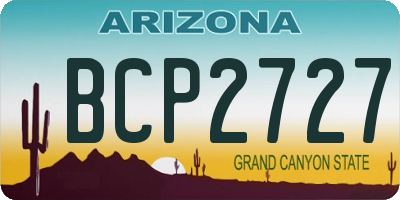 AZ license plate BCP2727