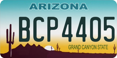 AZ license plate BCP4405