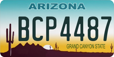 AZ license plate BCP4487