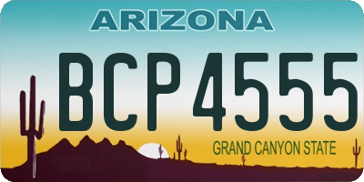 AZ license plate BCP4555