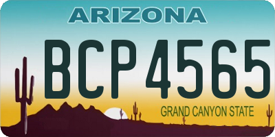 AZ license plate BCP4565