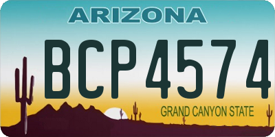 AZ license plate BCP4574