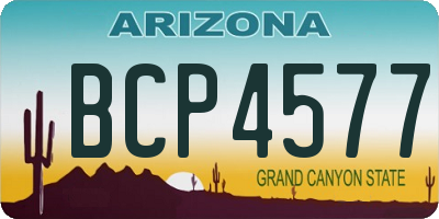 AZ license plate BCP4577