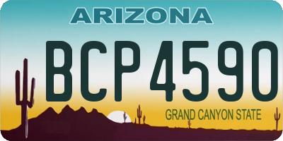 AZ license plate BCP4590