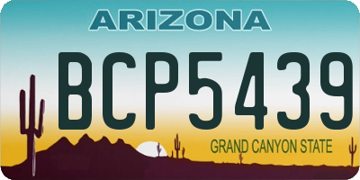 AZ license plate BCP5439