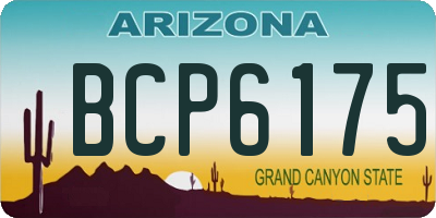 AZ license plate BCP6175