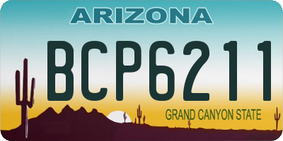 AZ license plate BCP6211