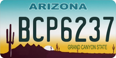 AZ license plate BCP6237