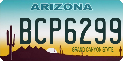 AZ license plate BCP6299