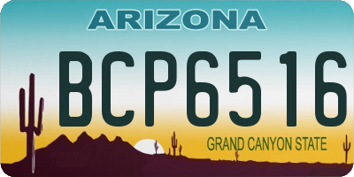 AZ license plate BCP6516