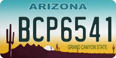 AZ license plate BCP6541