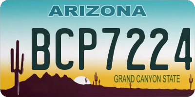 AZ license plate BCP7224