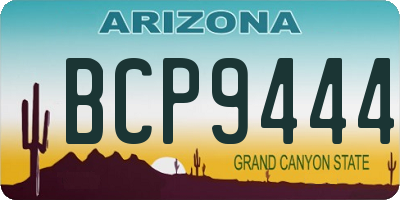 AZ license plate BCP9444