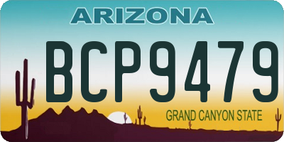 AZ license plate BCP9479