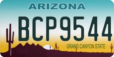 AZ license plate BCP9544