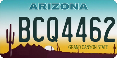 AZ license plate BCQ4462