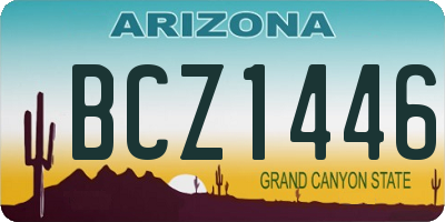 AZ license plate BCZ1446