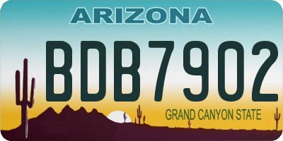 AZ license plate BDB7902