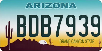 AZ license plate BDB7939