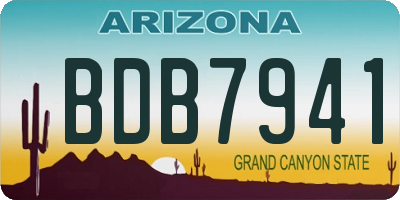 AZ license plate BDB7941