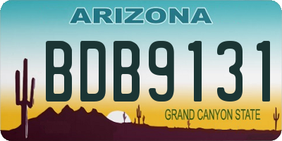 AZ license plate BDB9131