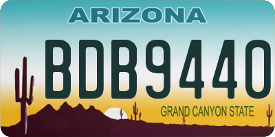 AZ license plate BDB9440