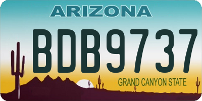 AZ license plate BDB9737