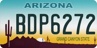 AZ license plate BDP6272