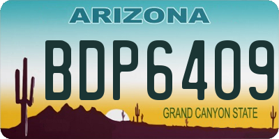 AZ license plate BDP6409